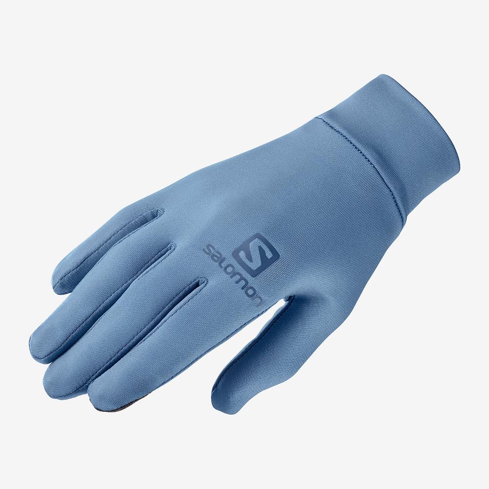 Gants Salomon Homme Bleu - Salomon AGILE WARM U - France (2408-MPXSO)